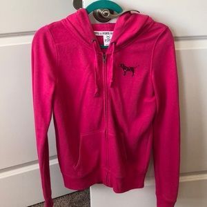 VS Pink BLING Zip Up Hoodie